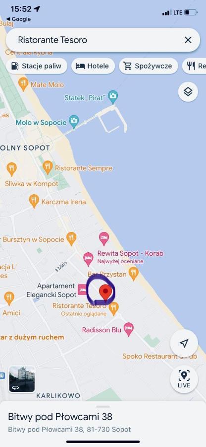 Apartamenty 4 Pory Roku- 200M Plaza, Prywatny Parking Sopot Ngoại thất bức ảnh